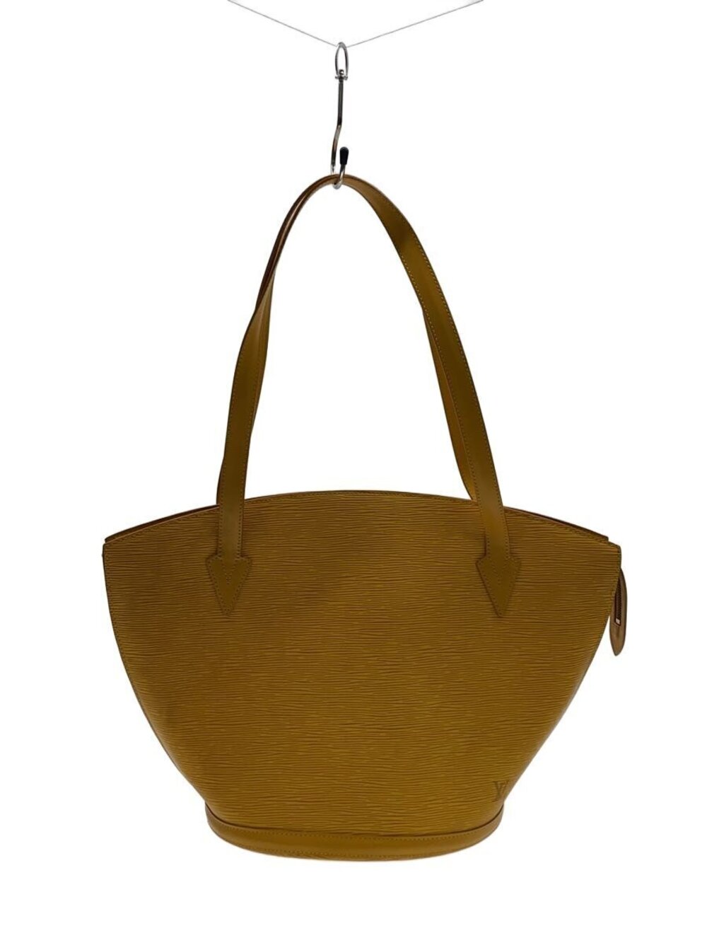 LOUIS VUITTON Saint Jacques Poignee Long Epi Leather Orange Solid